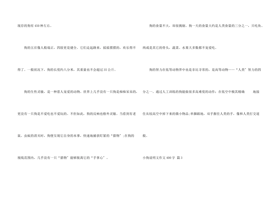小狗说明文400字3篇_第3页