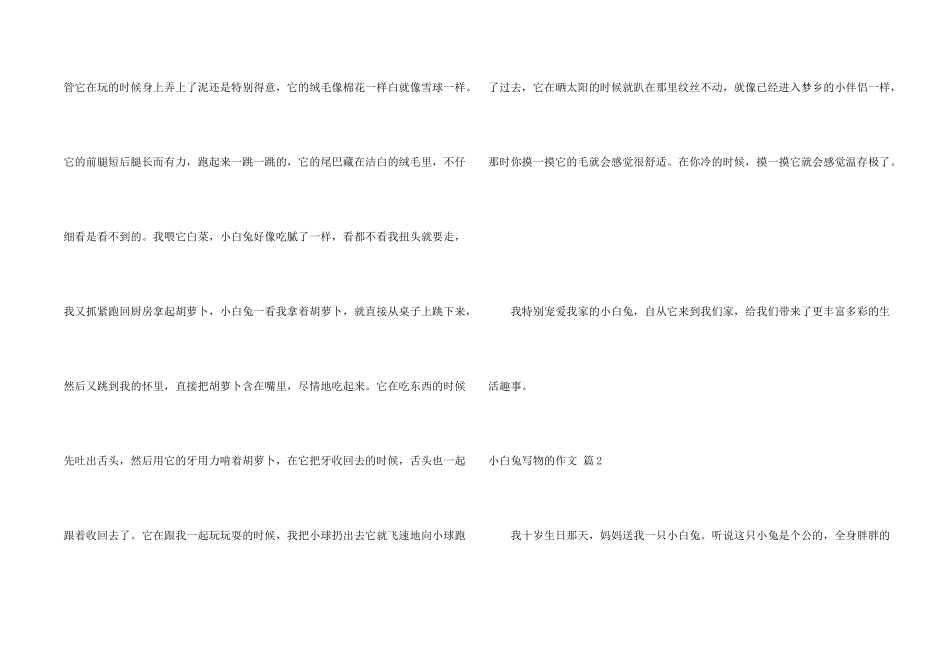 小白兔写物的五篇_第2页