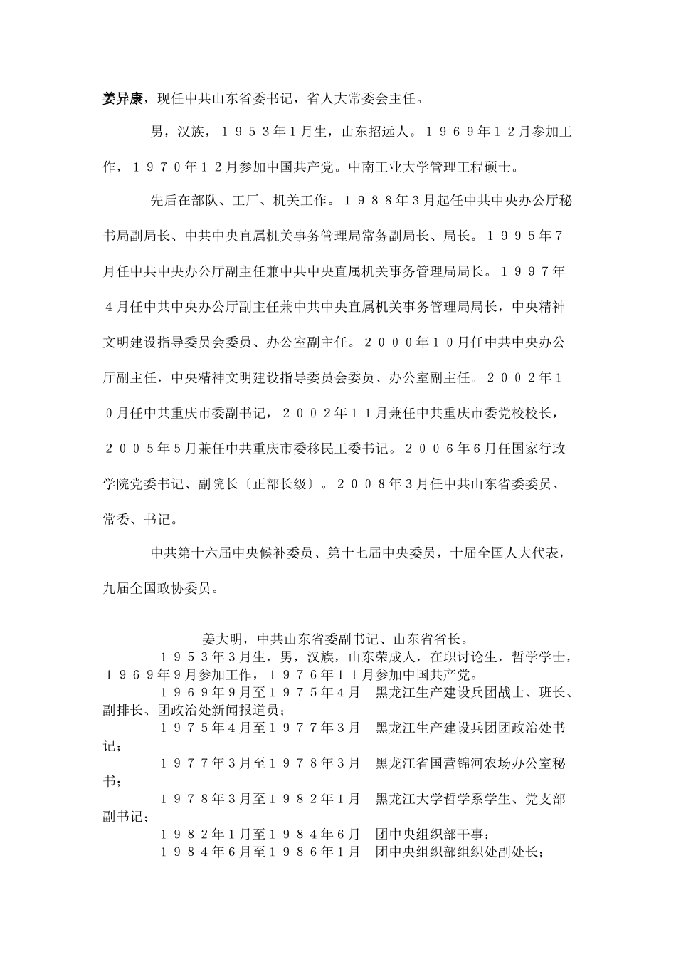山东政界领导介绍_第1页
