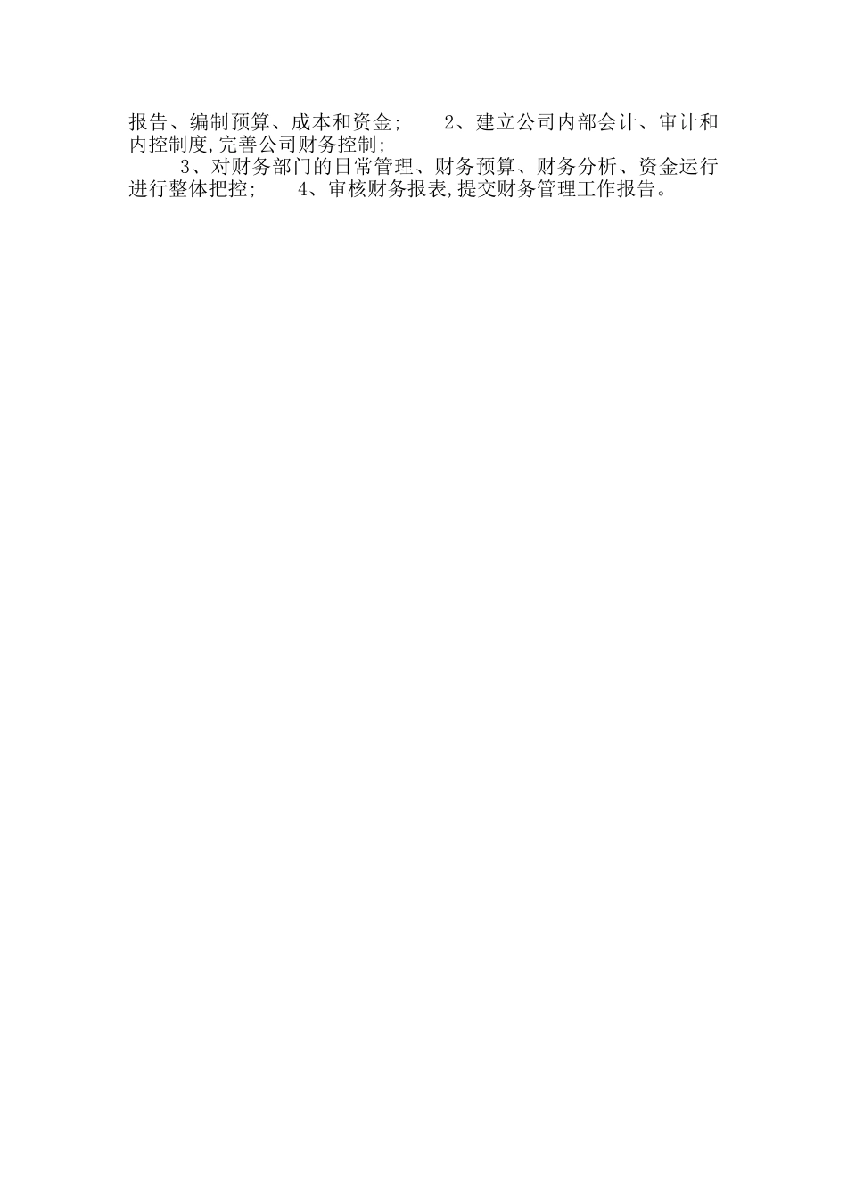 岗位职责财务职责内容_第2页