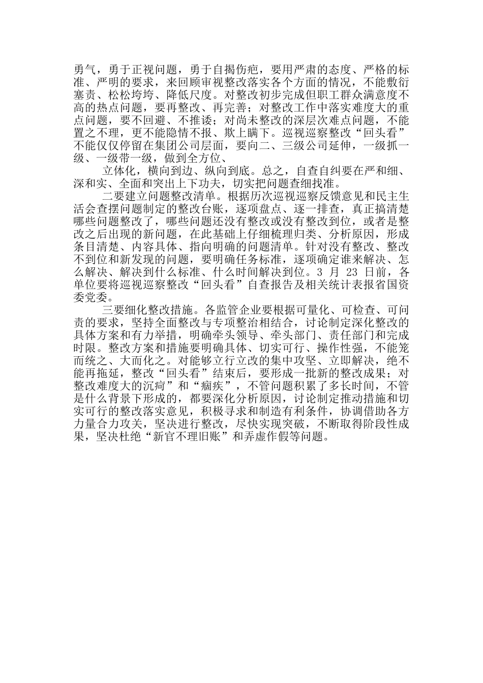 巡察整改“回头看”动员大会讲话稿_第2页