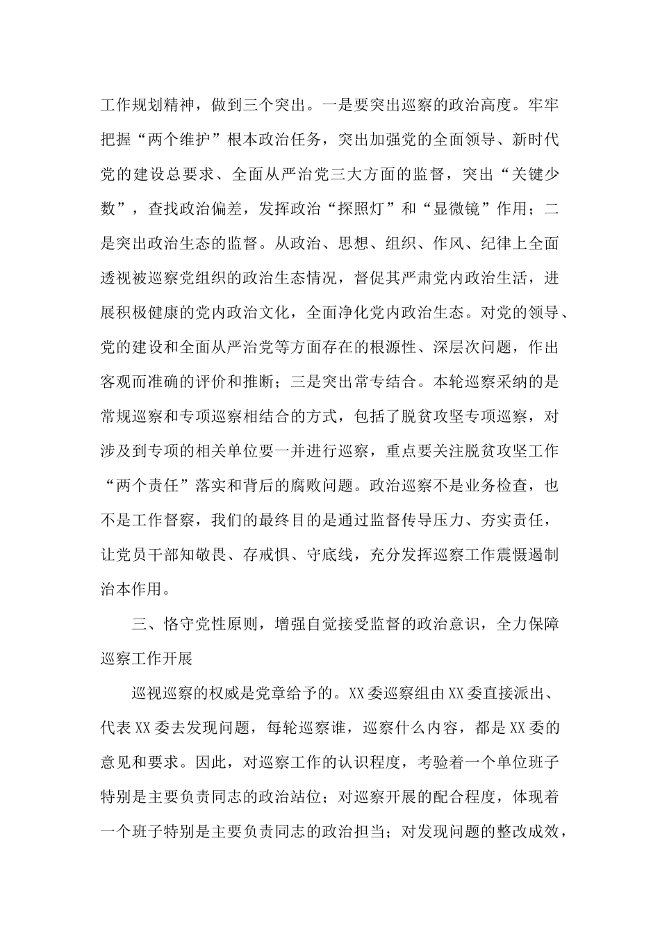 巡察整改推进会上的讲话3篇_第3页