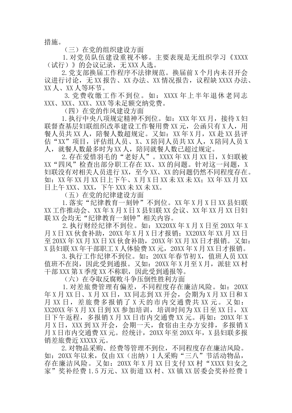 巡察组关于巡察妇联的情况报告范文_第2页