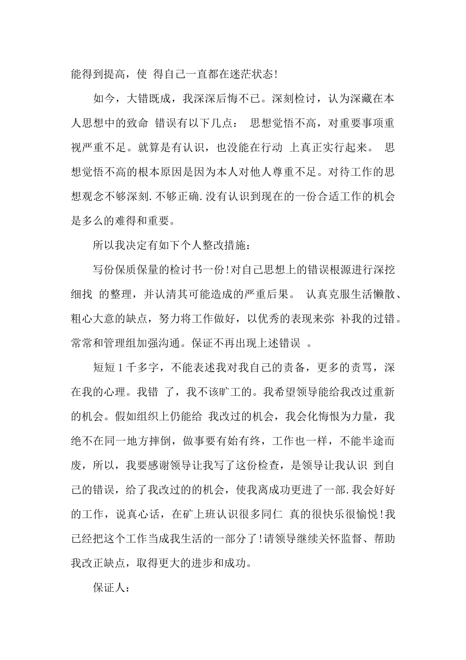 工作保证书2024新年_第2页