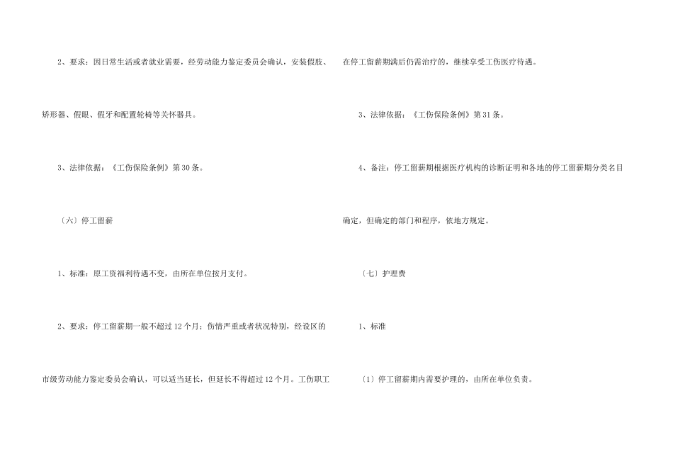 工地工伤保险赔付标准_第3页