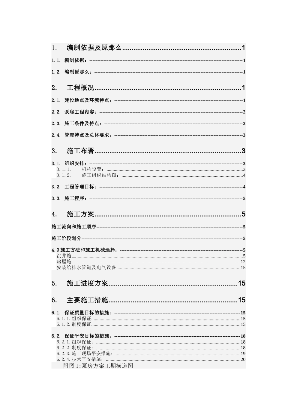 工程下穿铁路工程泵房施工方案_第1页