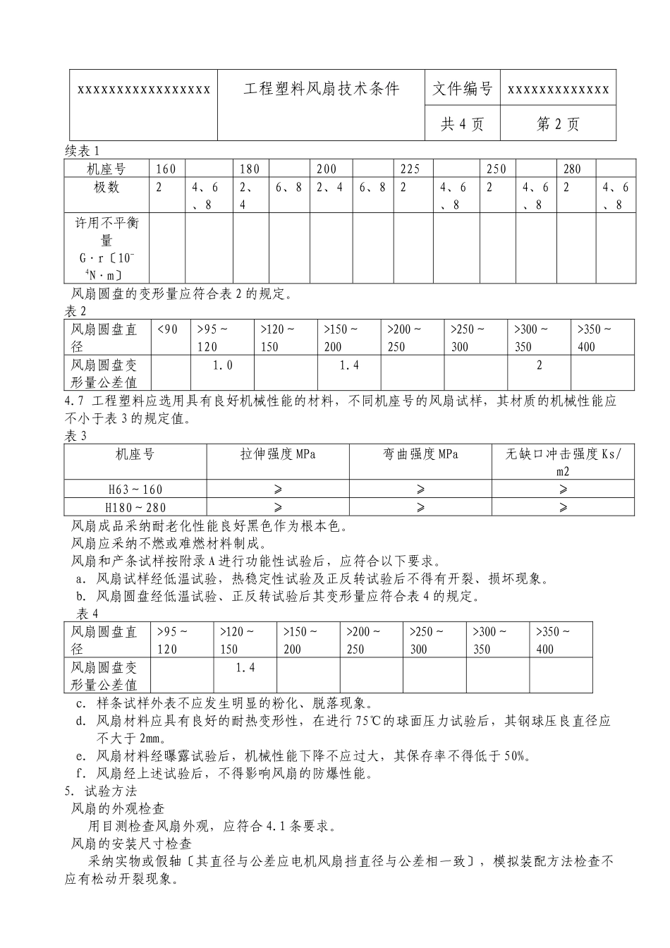 工程塑料风扇技术条件介绍_第2页