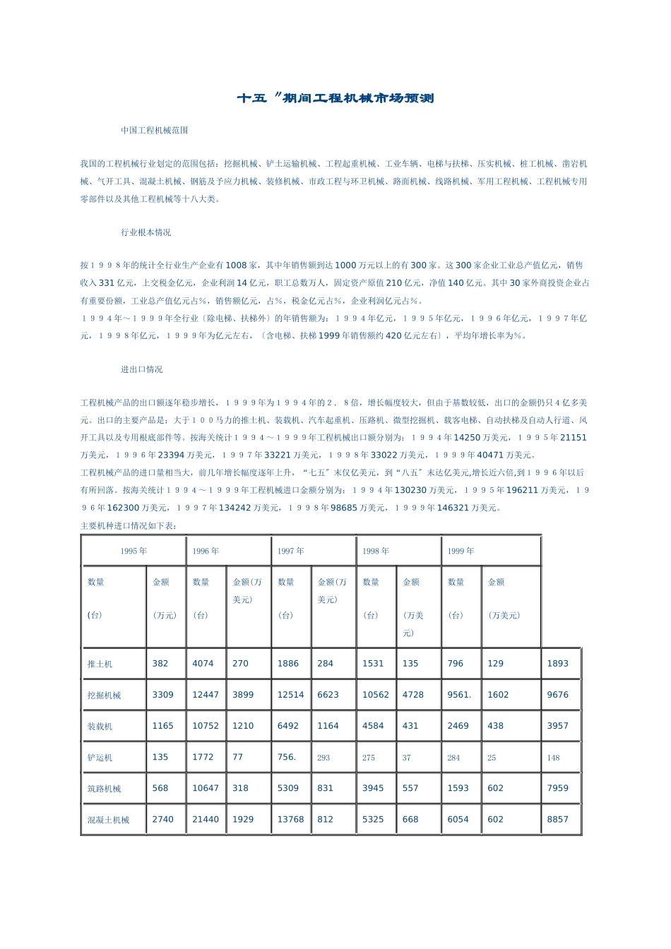 工程机械行业某年度形势预测分析报告_第2页