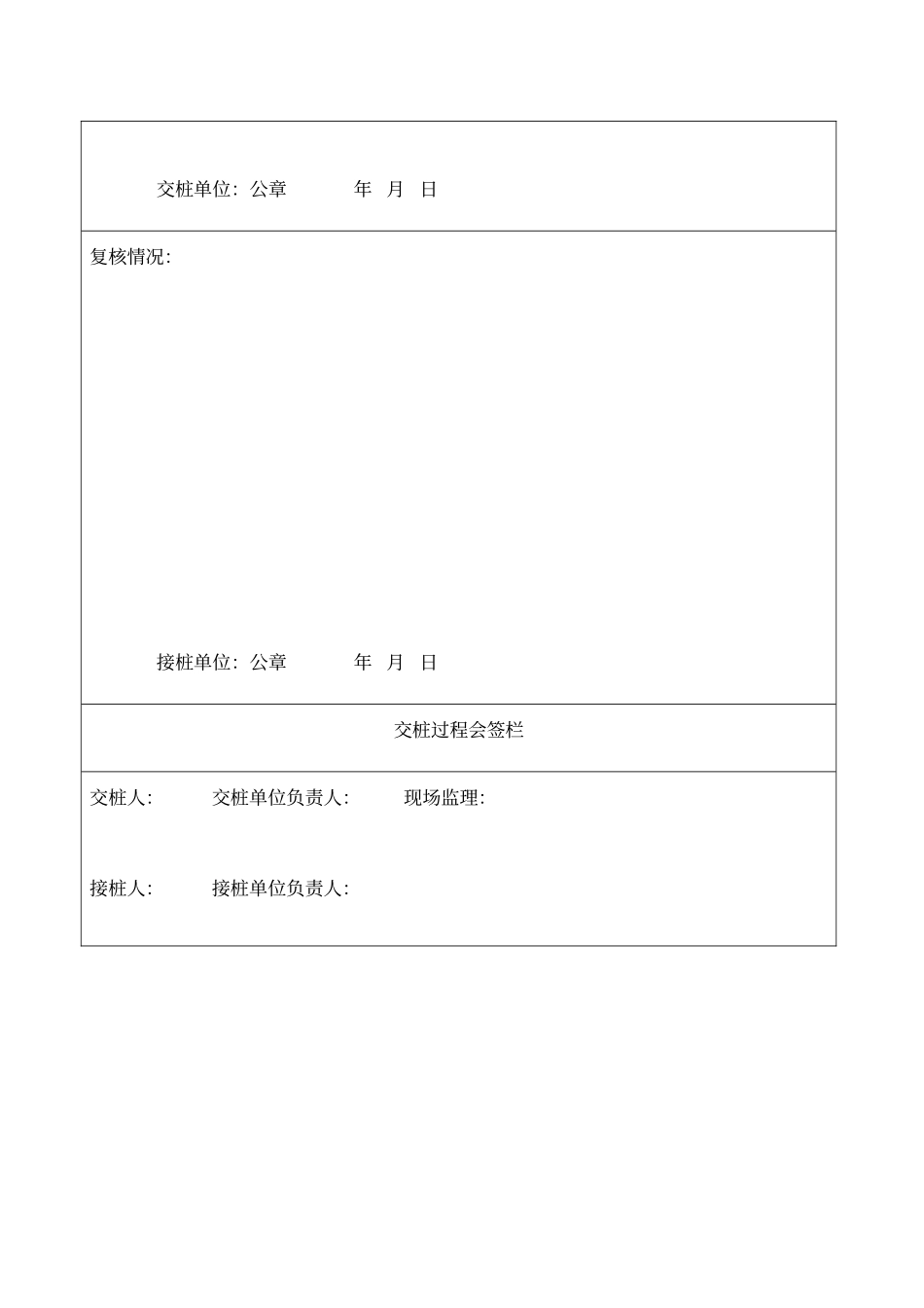 工程测量交桩记录_第2页