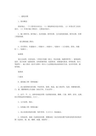 工程造价基础知识