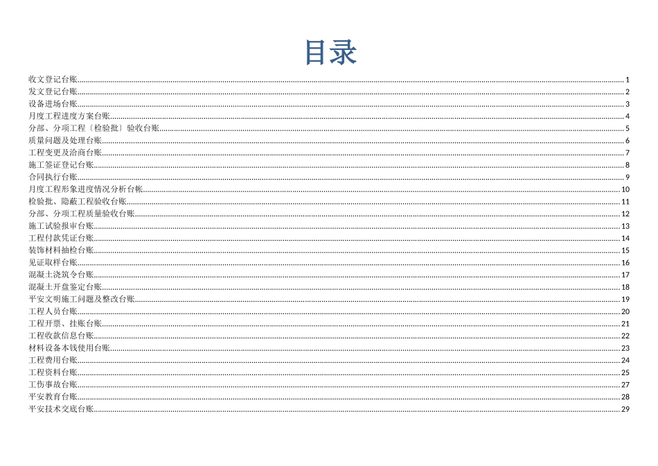 工程项目管理台账培训资料_第2页