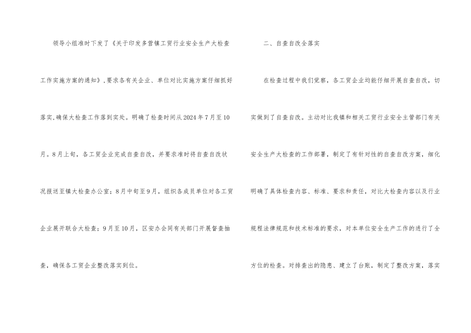 工贸行业安全生产工作总结_第2页