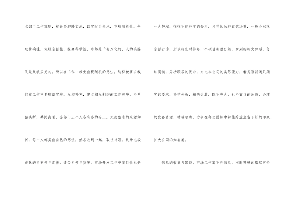 市场开发部工作总结_第2页