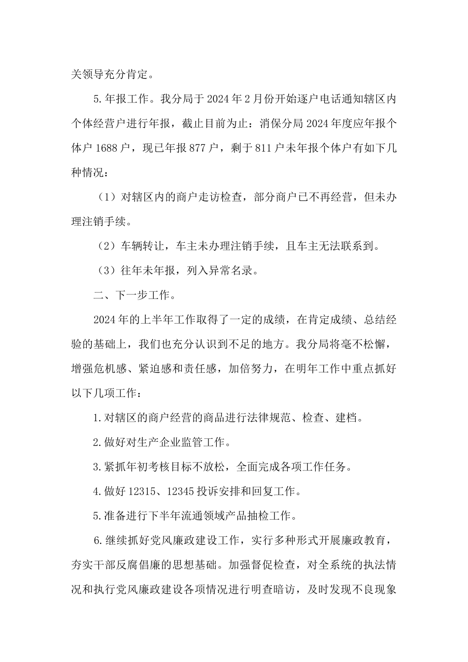 市场监管分局2024年工作总结_第3页