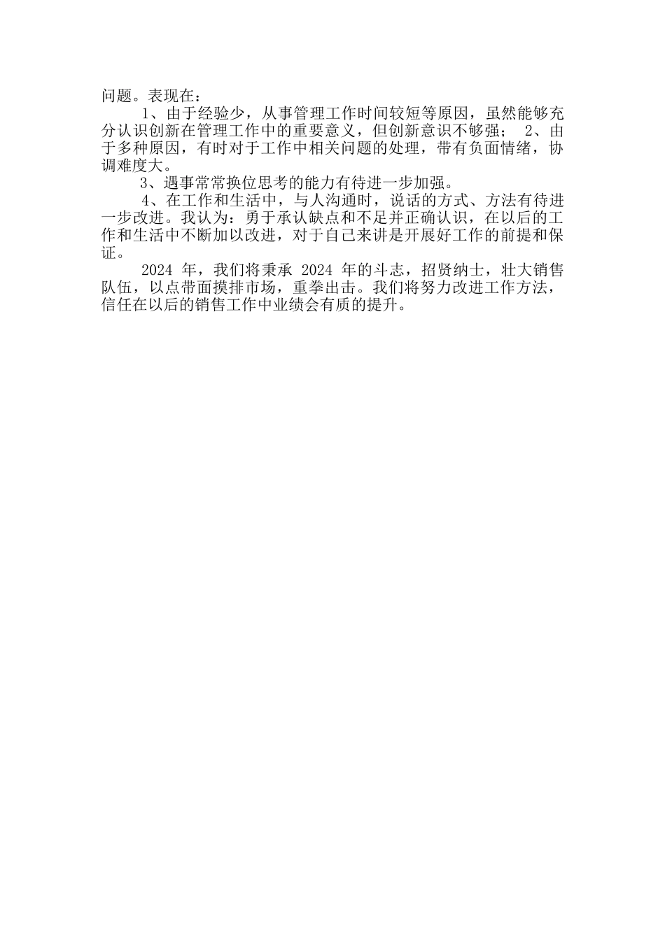 市场经理销售工作述职报告_第2页