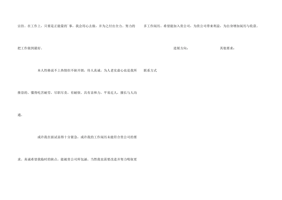 市场营销与导购员简历_第3页