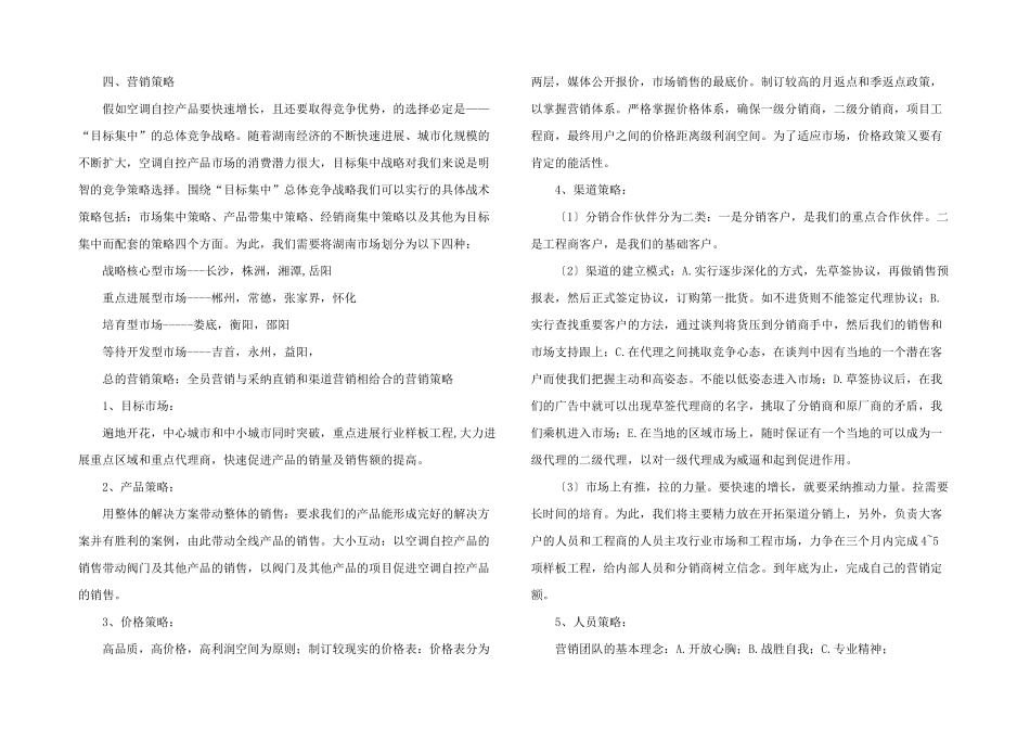 市场营销工作计划格式_第2页