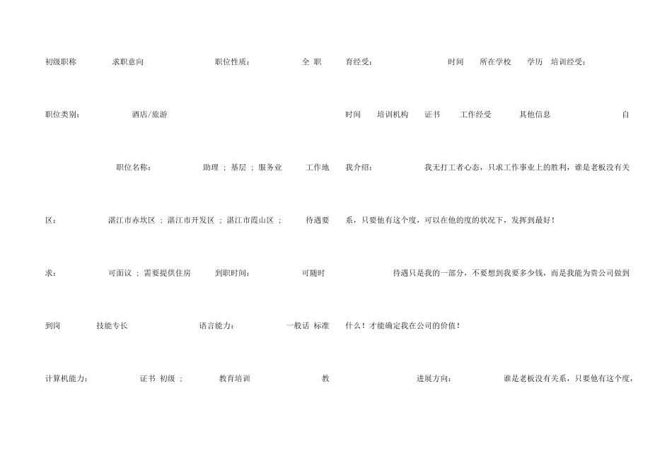 市场营销求职专业简历_第2页
