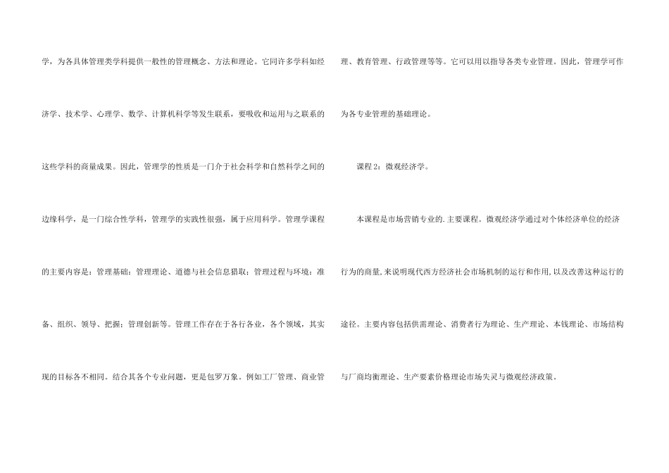 市场营销辅修专业教学计划_第3页