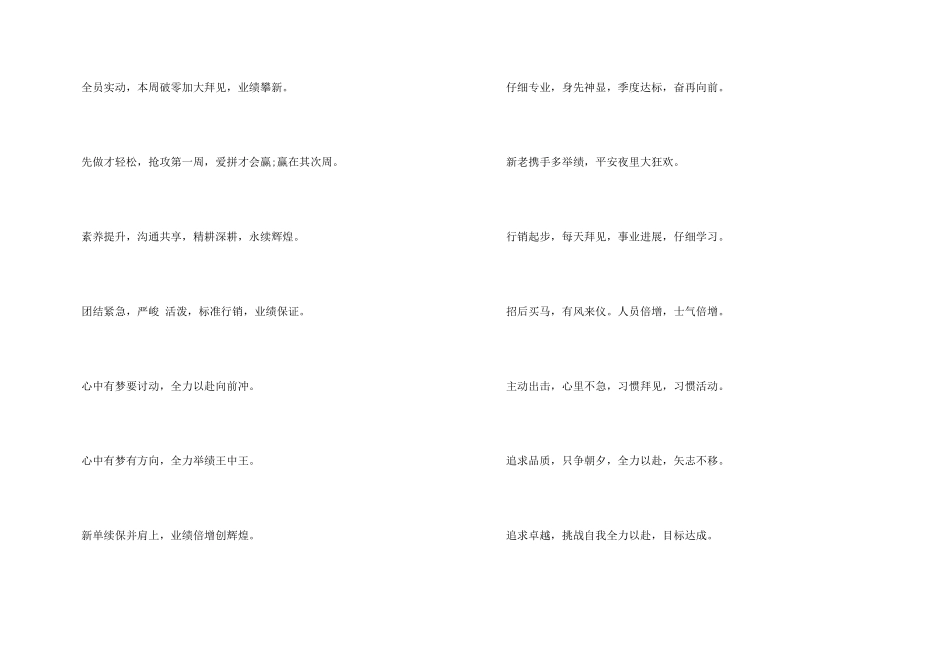 市场销售团队口号_第3页