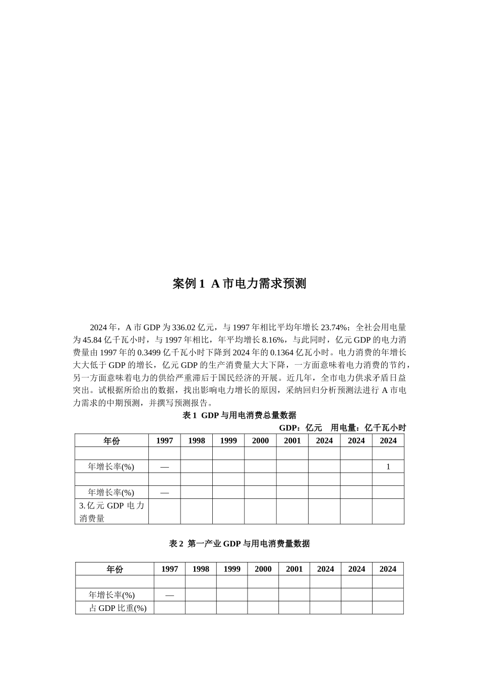 市场预测与决策案例分析_第1页
