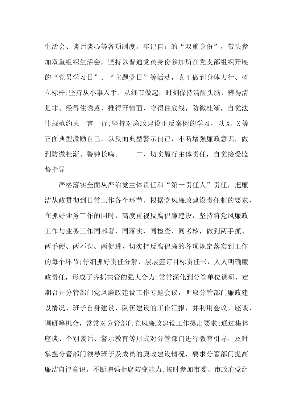 市委常委、常务副市长述责述廉报告材料_第2页