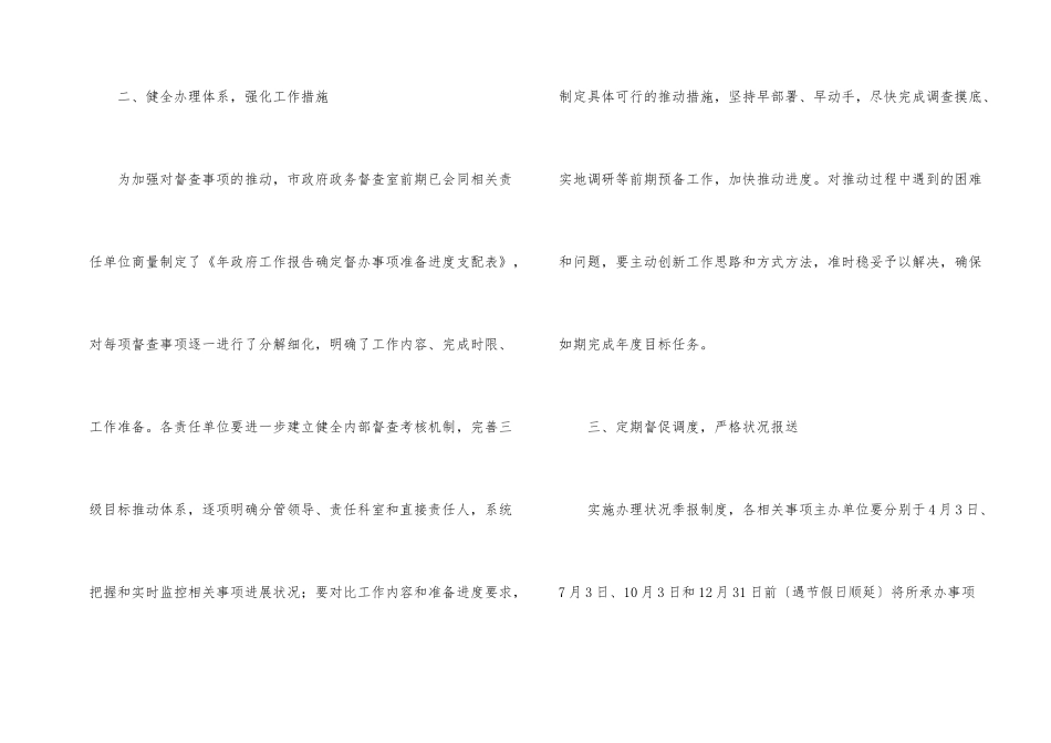 市政办全年重点工作督查通知_第2页