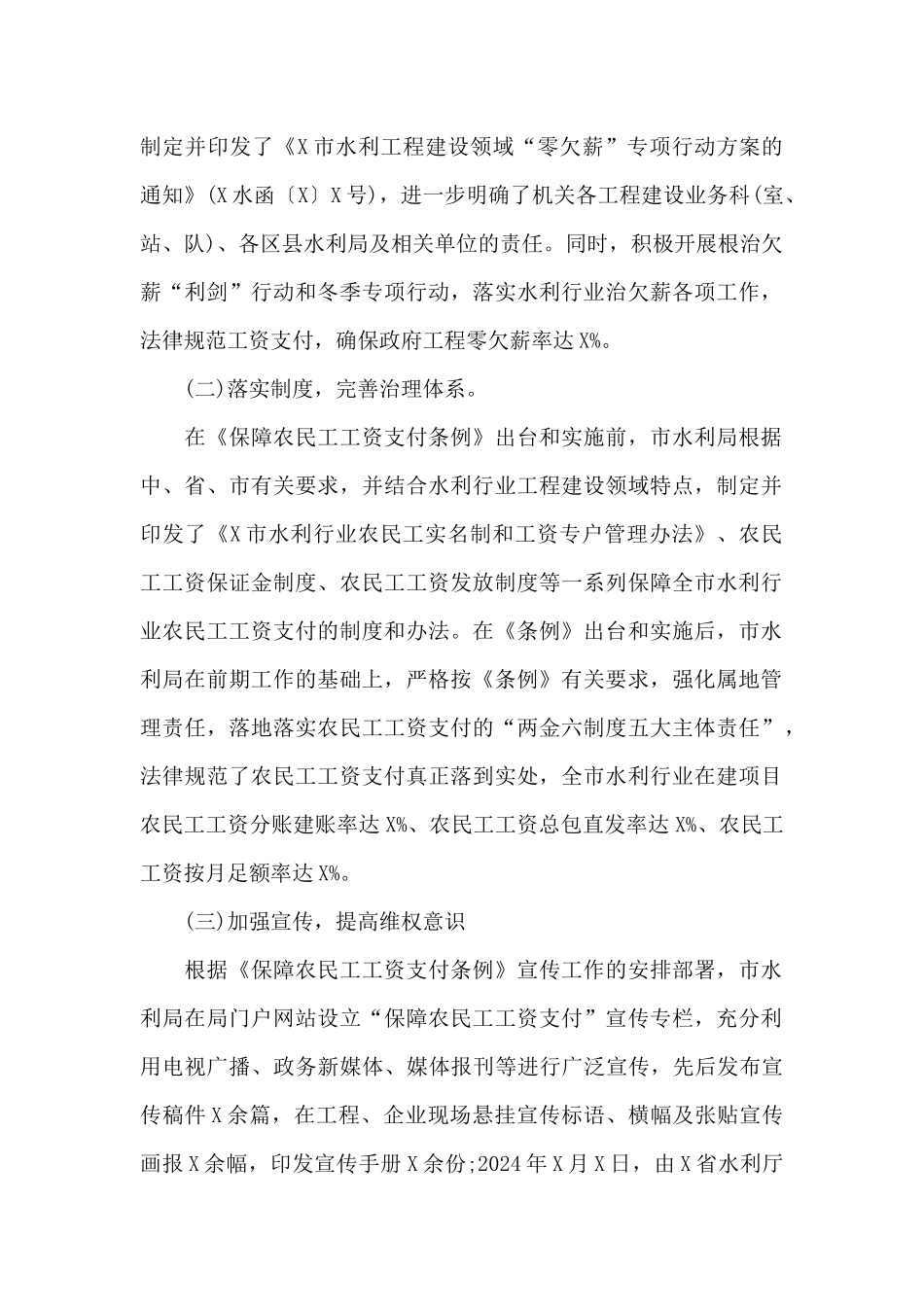 市水利行业2024年度农民工重点工作总结_第2页