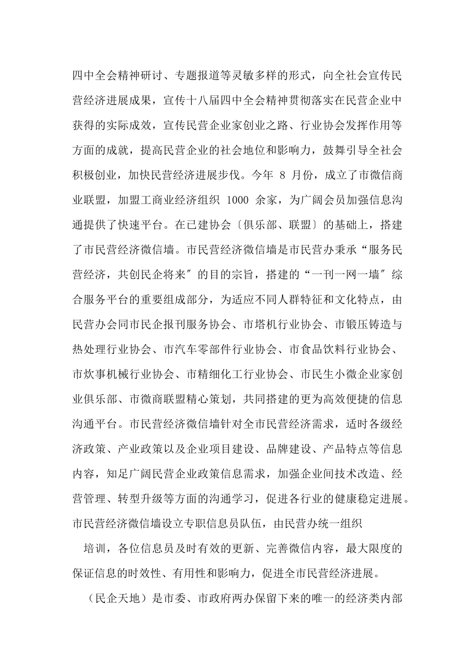 市民营办工作总结及工作计划_第2页