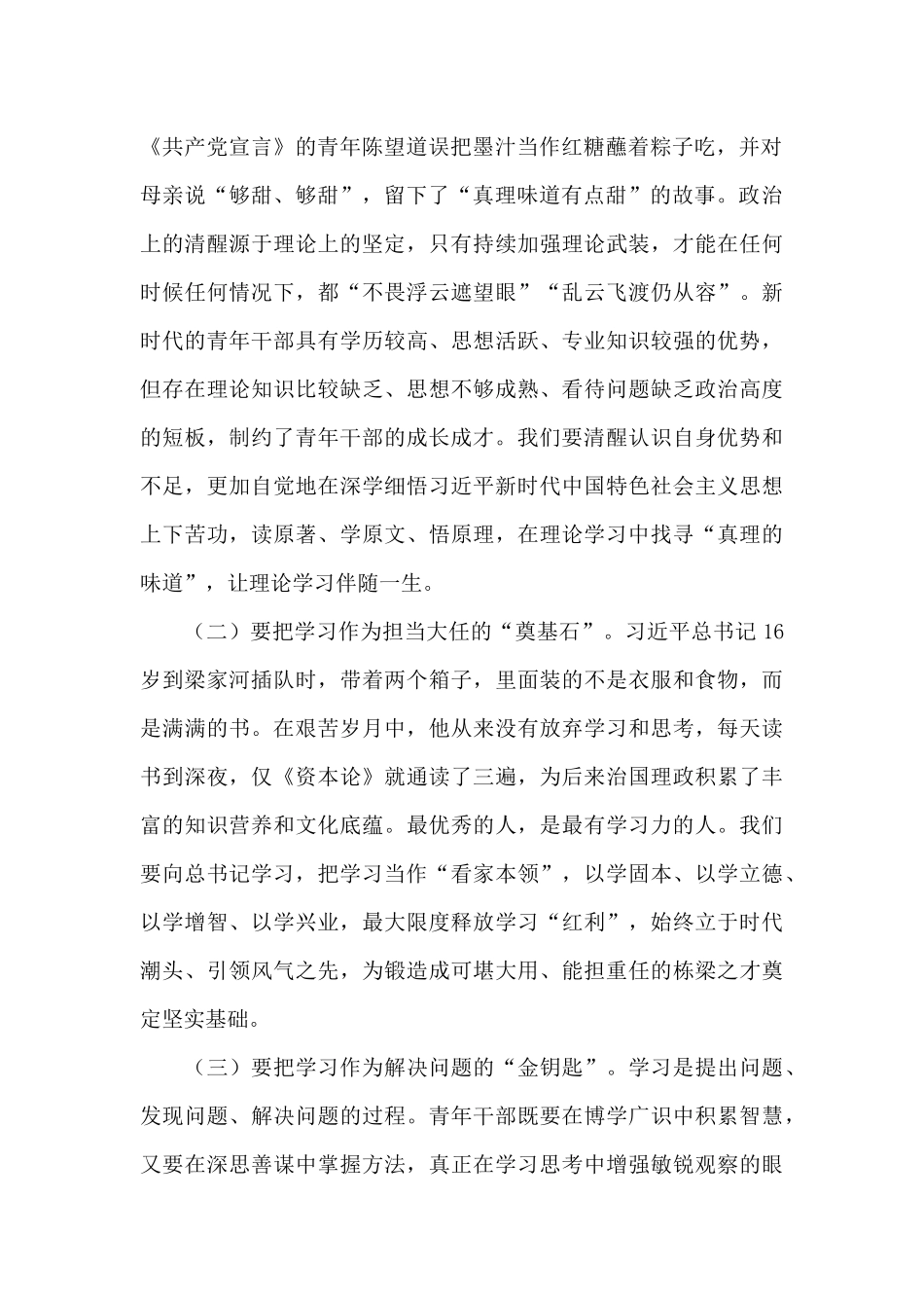 市税务局青年干部座谈会讲话_第2页