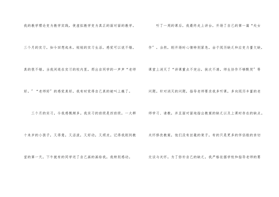 师范生的实习总结6篇_第2页