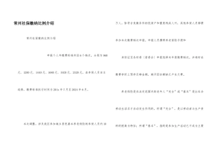 常州社保缴纳比例介绍