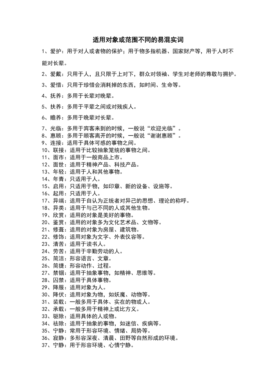 常考习惯搭配词语汇总_第2页