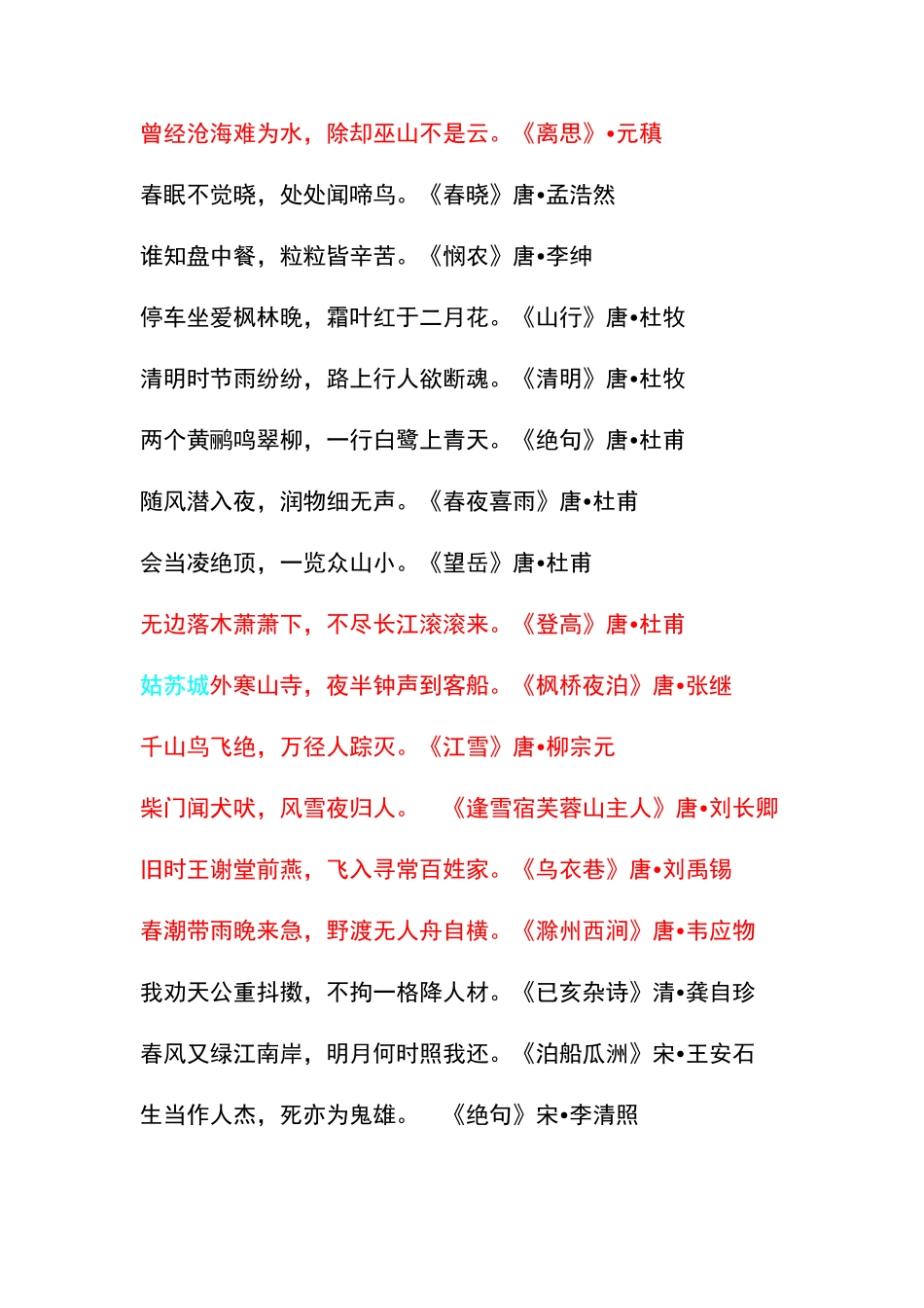 常考古诗词名句_第3页