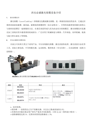 激光熔覆设备介绍--西安必盛