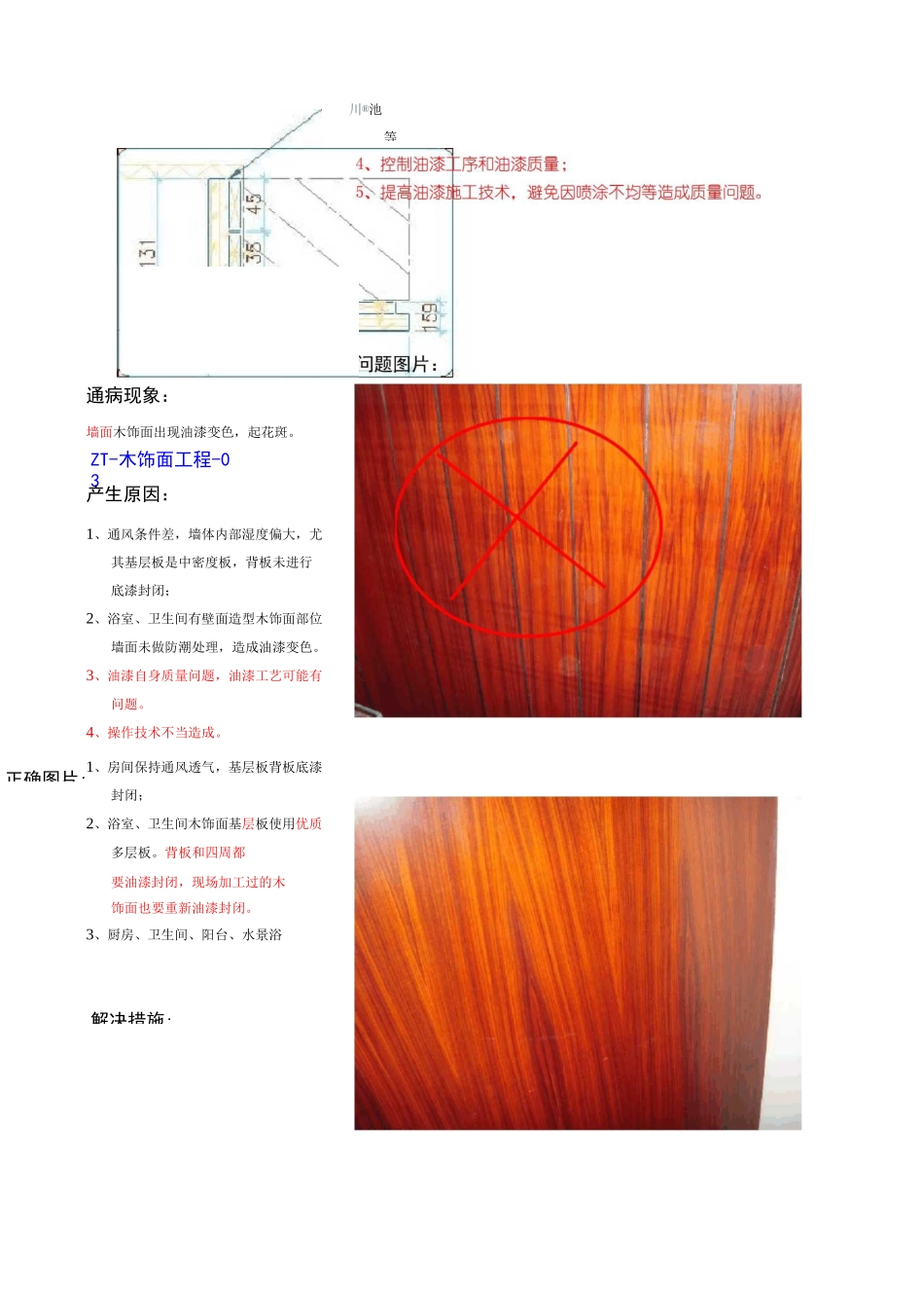 精装修木饰面工程质量通病、照片案例_第3页