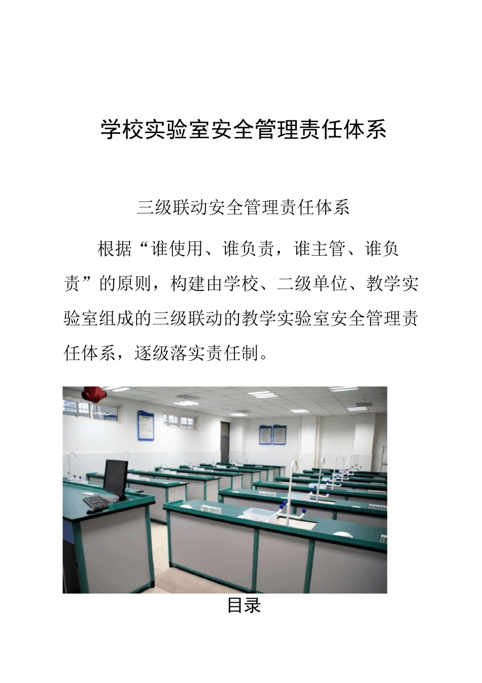 学校实验室安全管理责任体系_第1页