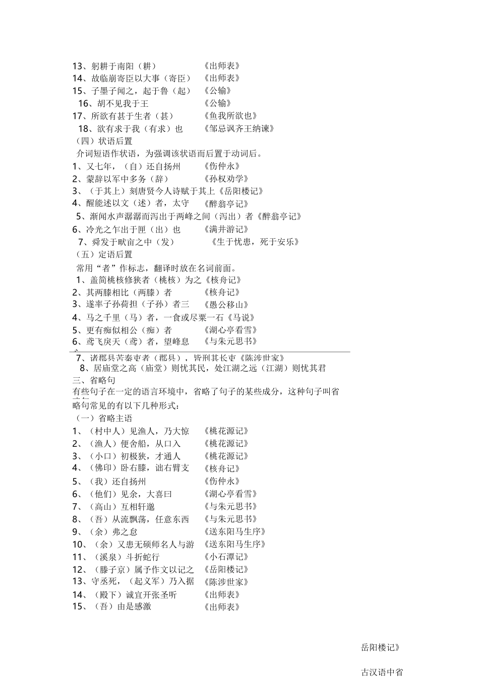 (完整)初中文言文句式和词类活用_第3页