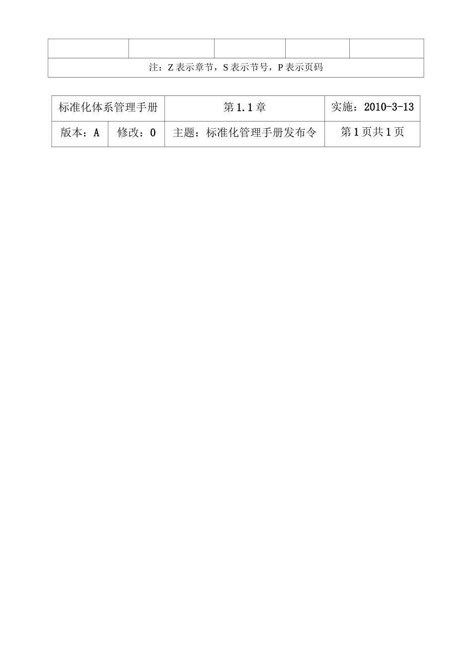 标准化体系管理手册范本_第2页