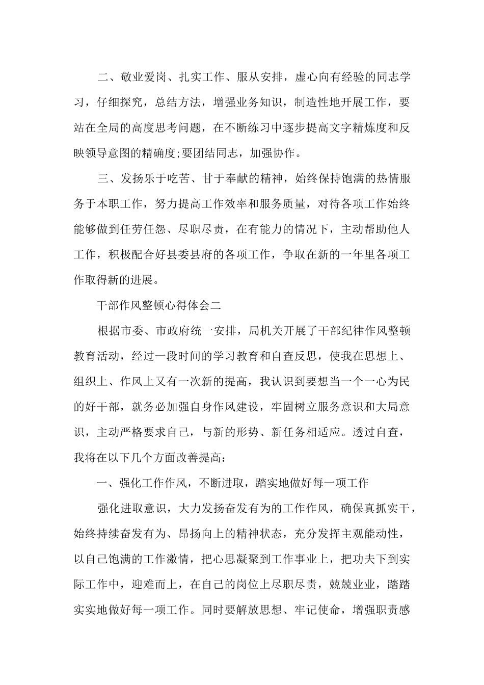 干部作风整治心得体会_第3页