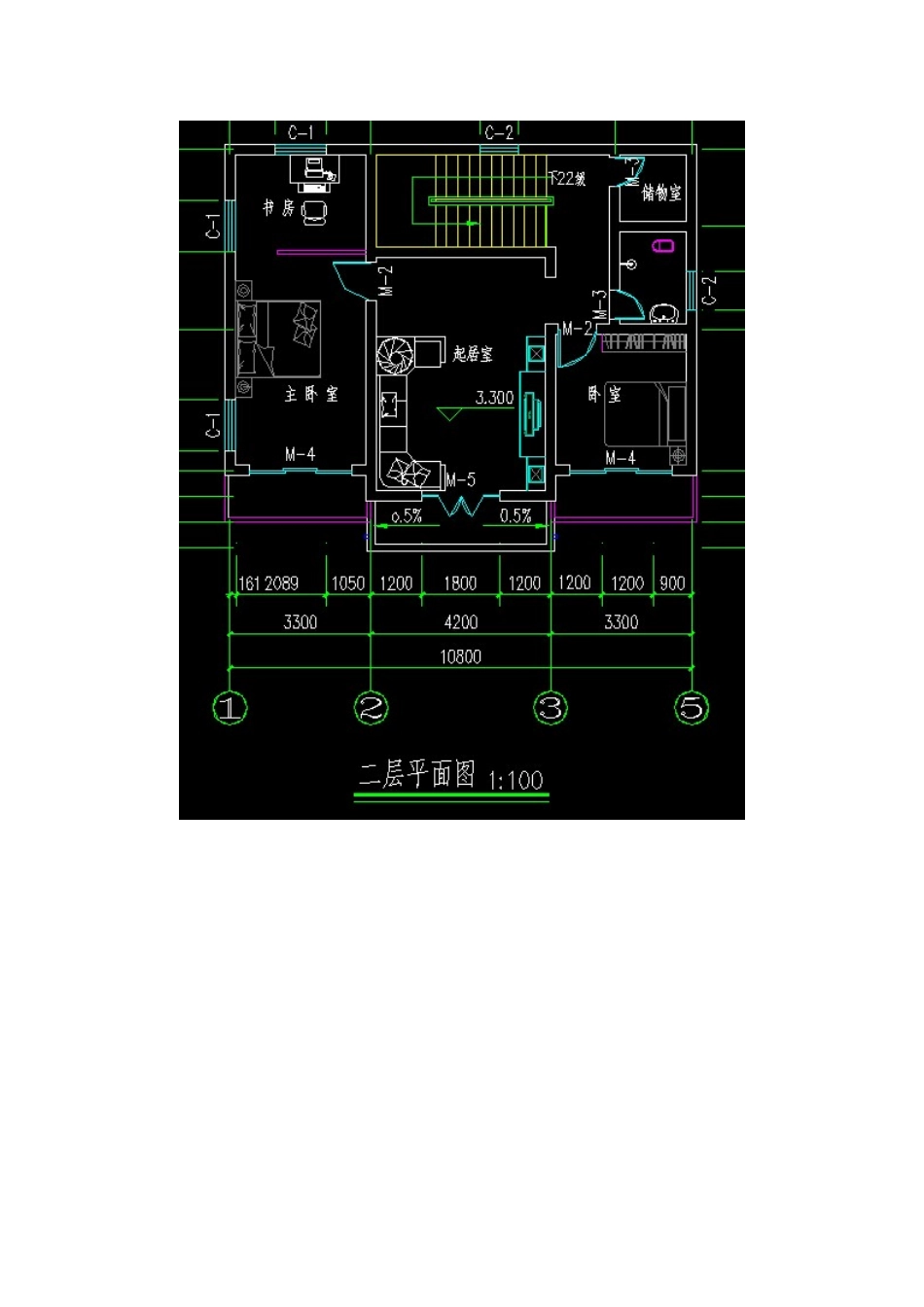 平方两层农村自建房平面设计图_第3页