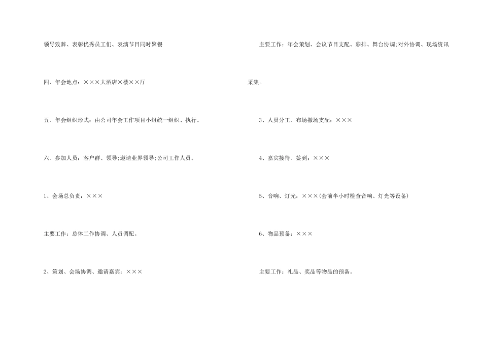 年会方案模板集合十篇_第2页