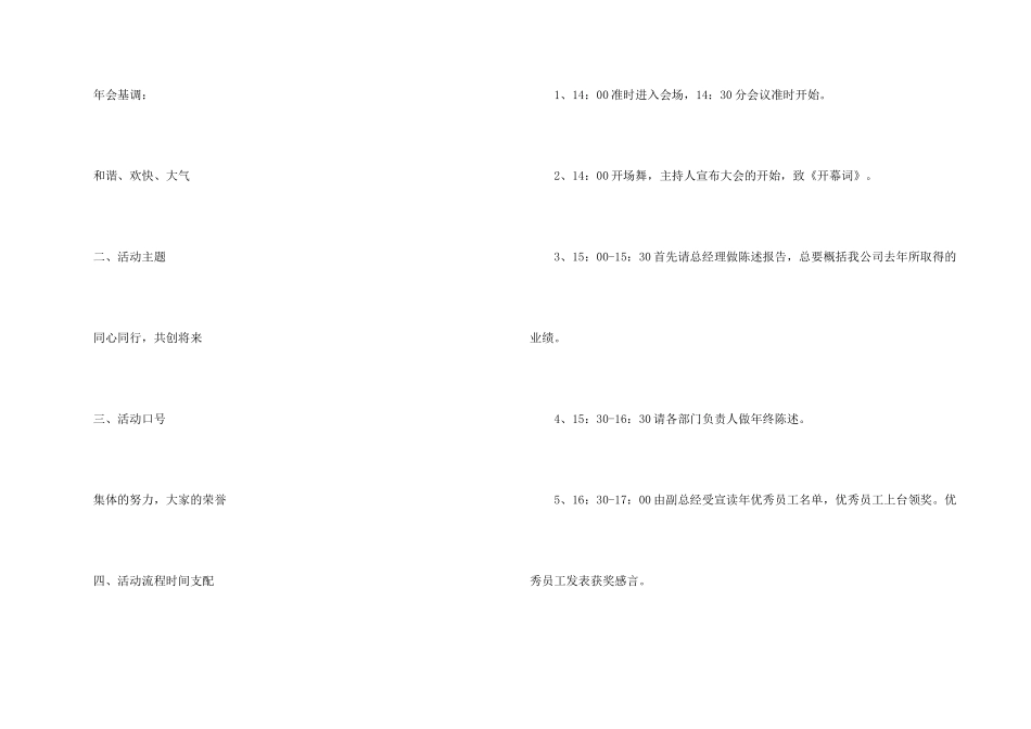 年会活动策划模板集合6篇_第2页
