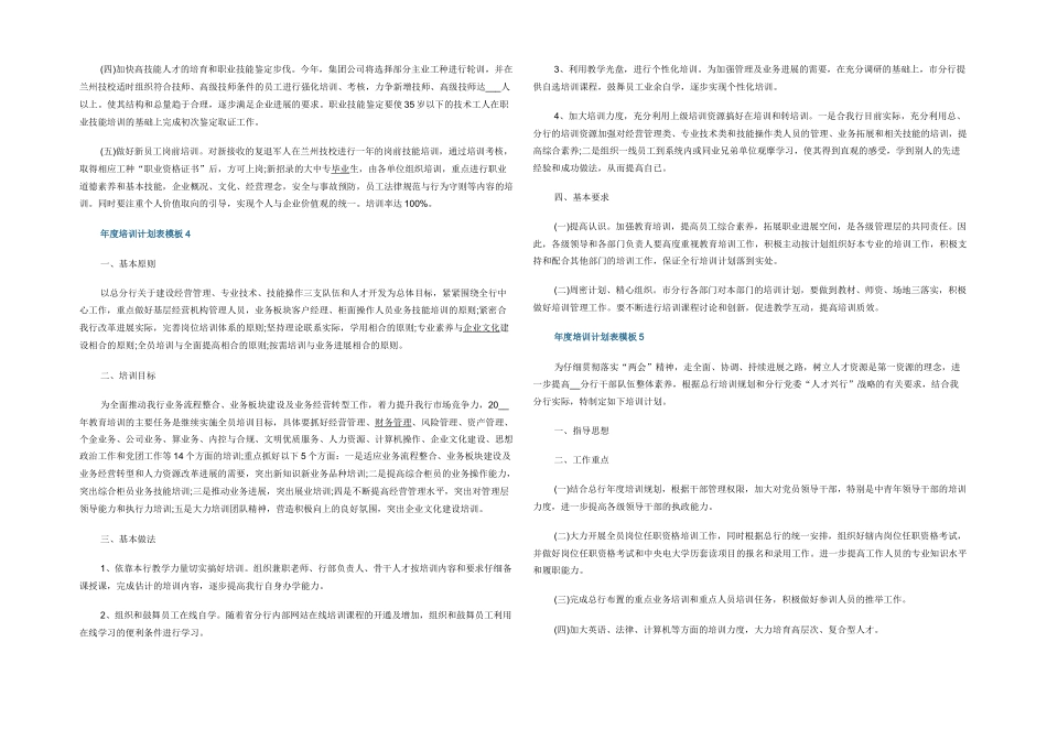 年度培训计划表模板_第3页