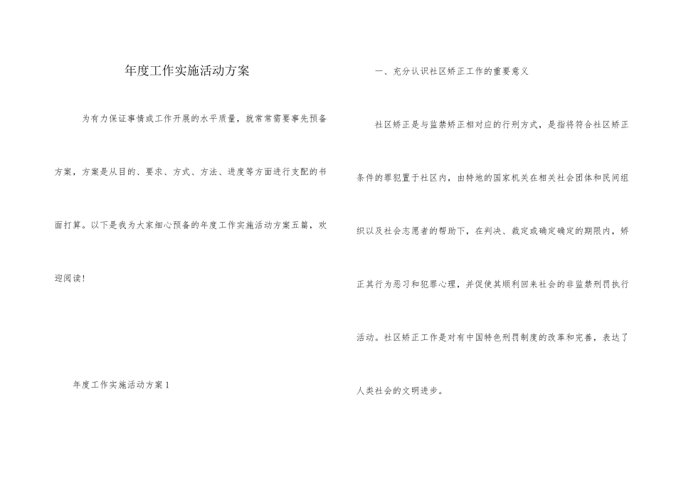 年度工作实施活动方案_第1页
