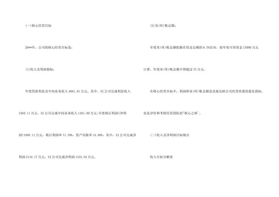 年度经营计划目标_第2页