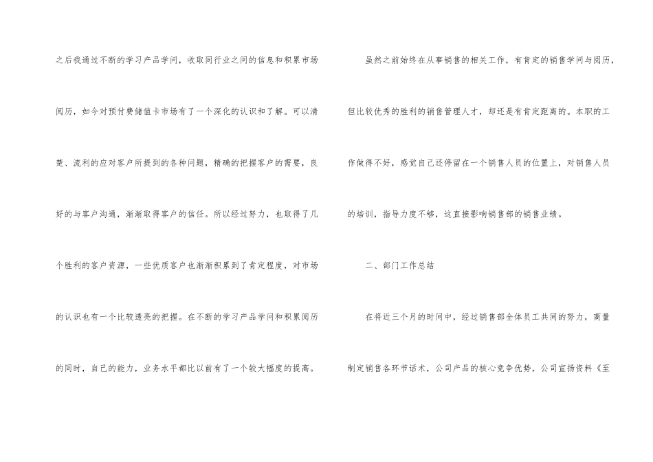 年度销售经理工作计划_第2页