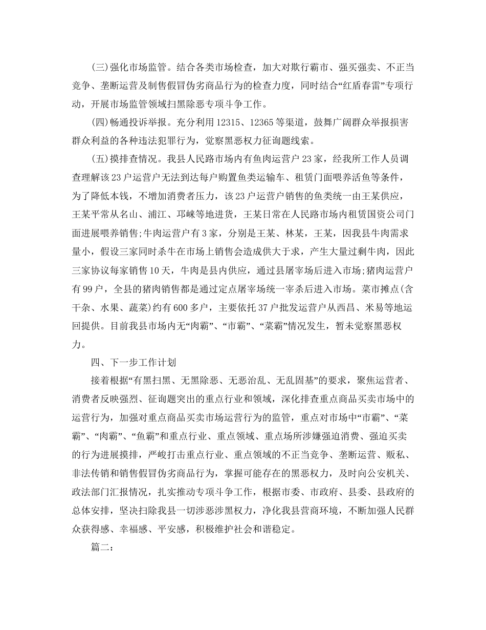 年扫黑除恶工作参考总结5篇范文_第2页