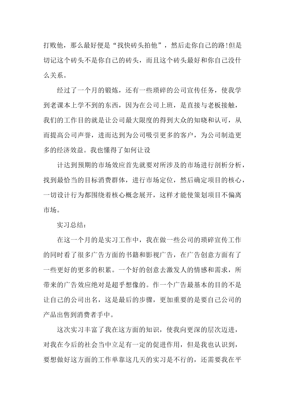 广告类实习报告3篇_第3页
