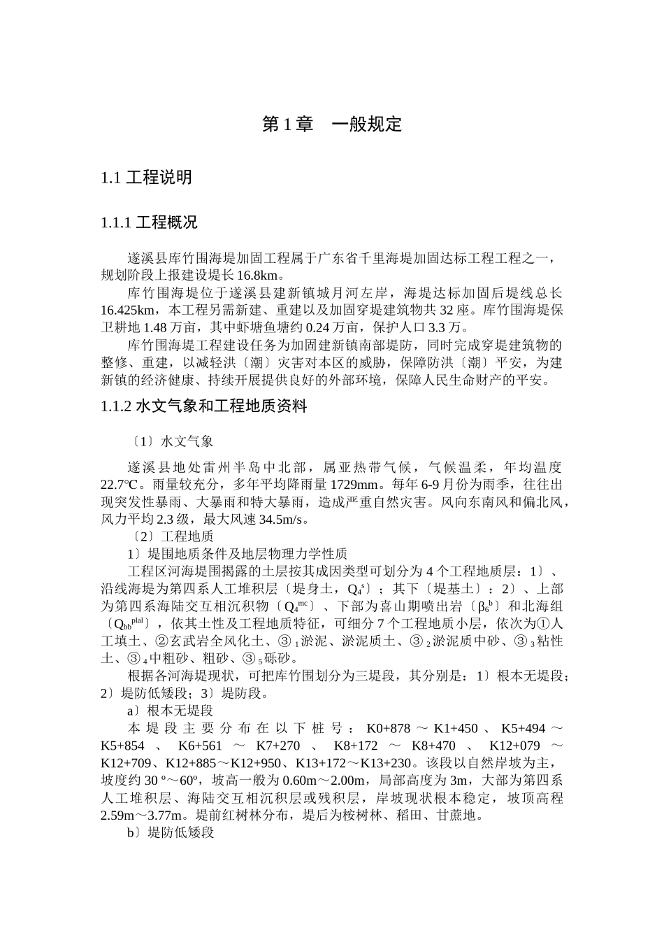 库竹围施工招标技术文件_第1页